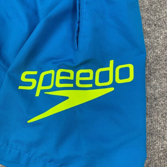 Speedo Volley Short Mens S Small Astral Blue Elastic Waist Lined Swim Trunk - Picture 8 of 12